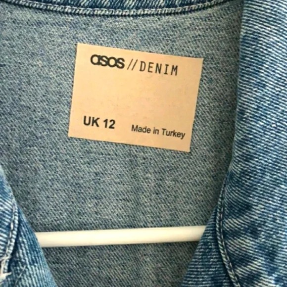 ASOS blue Denim Sleeveless mini dress - Picture 5 of 5